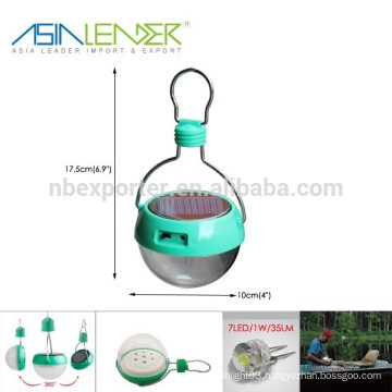 With Built-in 4.5V.600mAH Li-ion Battery and 0.3W 5V 60mA Solar Panel 7LED Pendant Lamp